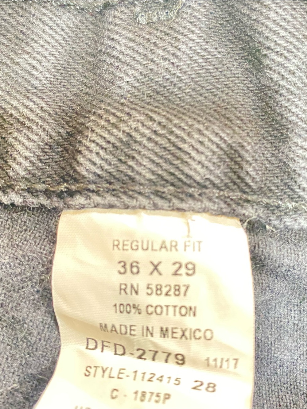 Faded Glory Men's Dark Blue Jeans